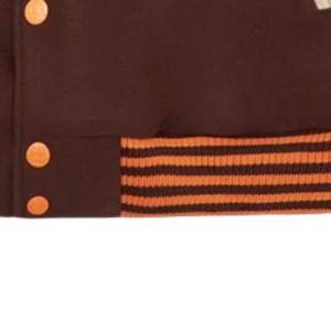 Blouson universitaire unisexe personnalisé OEM en gros – Style urbain sophistiqué, polaire, hiver, logo brodé, coupe-vent, respirant, 100 % - Product Image 5