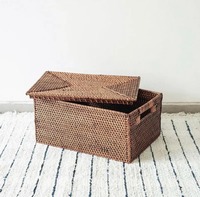Hochwertiger Umweltfreundlicher Moderner Natürlicher Rattan Multifunktions-Aufbewahrungskorb mit Griff für Zuhause, Café & Hotel zu Gutem Preis
