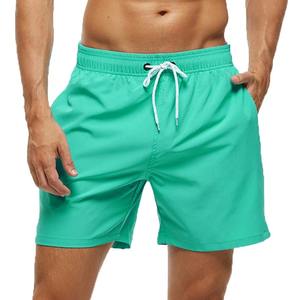Pantalones cortos para correr de verano para hombre, pantalones cortos de gimnasio de secado rápido con cintura elástica, patrón sólido, nuevo para deportes, trotar, Fitness - Product Image 3
