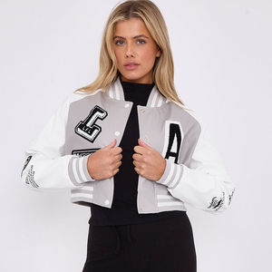 Veste universitaire unisexe moderne, coupe-vent, intérieur matelassé, vêtement de sport décontracté, broderie personnalisée, équipe, école - Product Image 1