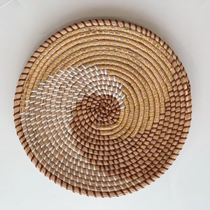 Décor mural Boho, plaque murale tissée en jonc de mer, décoration de maison du Vietnam - Product Image 5