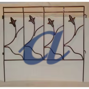 Precios directos del fabricante Valla con diseño de flores Metal de Grado Superior Hecho Calidad duradera Usos de esgrima de jardín - Product Image 2