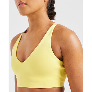 Sujetador Deportivo de Alta Calidad con Tirantes Ajustables en la Espalda, Escote en V, Alto Impacto, Último Modelo de Sujetador Deportivo para Mujer - Product Image 1