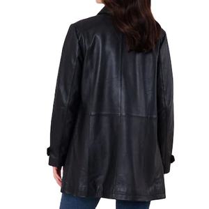 Chaqueta de Cuero para Mujer, Color Negro, Alta Calidad, Mejor Proveedor, Chaqueta de Cuero Genuino para Mujer, Última Moda 2026 - Product Image 2