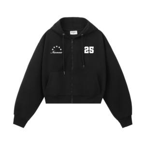 Unisex Zip-Up <b>Hoodie</b> Streetwear Letter Pattern Customized OEM Embroidery & Digital Printing Winter <b>Men's</b> Sweatshirt Made Vietnam - Product Image 1