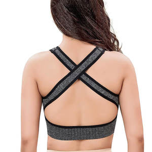 Soutien-gorge de sport pour femme de haute qualité, nouvelle arrivée, vêtements de sport personnalisés avec logo sur le devant, soutien-gorge de sport imprimé tendance - Product Image 2