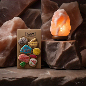 Embalaje personalizado lámpara de sal del Himalaya Natural 2-4 kg Feng Shui Cruz flor Musical decoración del hogar Ángel religioso Animal amor - Product Image 3