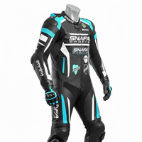 Combinaison de moto légère respirante en cuir véritable une pièce combinaison de course de moto moto costumes de course automobile