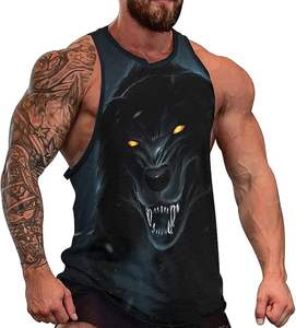 OEM personalizado 100% algodón pesado entrenamiento chaleco Casual verano poliéster camiseta gimnasio camisetas sin mangas para culturismo músculo Fitness - Product Image 1