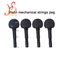 4 Pièces HUASHENG Mécaniques d'accordage pour Violon, Viola et Violoncelle 4/4 3/4 1/2 1/4 - Pièces de rechange pour instruments