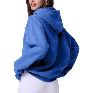 เสื้อฮู้ดดี้พิมพ์ลายวินเทจแบบฟอกสี ระบายอากาศได้ดี ผ้าคอตตอนผสมโพลีเอสเตอร์เนื้อหนา ทรงโอเวอร์ไซส์ ให้ความอบอุ่น สำหรับผู้ชายและผู้หญิง ไซส์ XS ปักลาย - Product Image 6