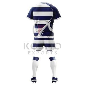 Nouvel ensemble de rugby unisexe sublimé, maillot et short imprimés, respirant, antibactérien, séchage rapide, vente en gros - Product Image 4