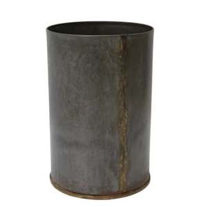 Juego de 3 macetas redondas de diseño metálico, plantas y macetas de colores soldados oxidados para jardinería, exterior, interior, hogar y jardín, decoración a granel - Product Image 2