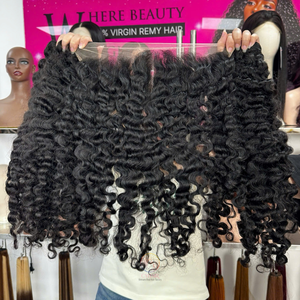 Vente chaude 100% cheveux humains vierges bruts birmans bouclés Afro femmes noires; Vendeurs de cheveux bouclés birmans bruts vietnamiens de haute qualité - Product Image 1