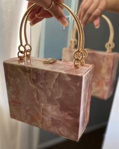 Bolso de Mano de Resina de Lujo ÚNICO CONECTADO, de Alta Calidad, con Diseño de Bordado y Pedrería, Diseño Ecológico de Verano, al Mejor Precio - Product Image 5