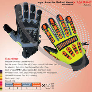 ถุงมือช่างแบบกําหนดเองป้องกันแรงกระแทกคุณภาพสูงสําหรับใช้ประจําวัน 2024 ถุงมือช่างขายส่งถุงมือหนังจากปากีสถาน - Product Image 3