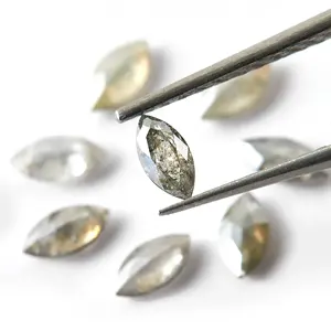 Excelentes y Buena Calidad de Diamantes Sueltos con Corte Marquesa, Color Sal y Pimienta, Certificados por IGI, de 0.004-0.038 Ct para la Fabricación de Joyas - Product Image 3