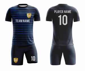 Uniformes de football personnalisés en gros |   Maillots de football OEM imprimés numériquement, respirants et légers 2026 |   Tenues d'équipe à manches courtes - Product Image 4
