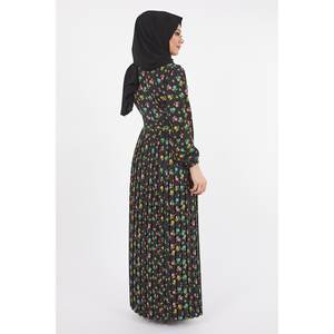 เดรสลำลองลายดอกไม้สไตล์มินิมอลจาก Mega Merchant ตกแต่งด้วยผ้าทอลายพิมพ์ที่ซักได้ ผลิตจากผ้าฝ้าย 100% - Product Image 5