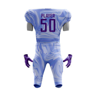 Jersey de Fútbol Americano Personalizado para Adultos, Superventas 2025, Alta Calidad, Manga Corta, Diseño Sublimado Impreso, Logotipo Personalizado - Product Image 3