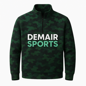 Suéter de Punto con Cierre de Cremallera, Cuello Alto, Manga Larga, Impresión Digital Completa, Diseño Personalizado, Antibolitas, Otoño - Product Image 6