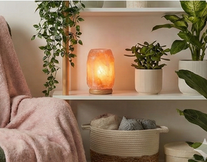 Lámpara de Sal del Himalaya en Forma de Jarra Premium para Decoración del Hogar, Luz de Sal de Cristal con Brillo Natural - Product Image 5