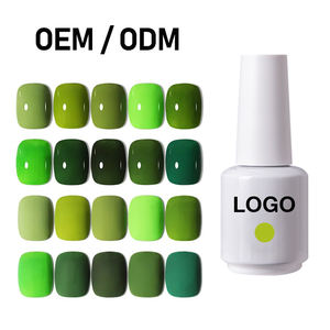 自有品牌1KG瓶UV凝胶指甲油新红蓝颜色浸泡凝胶上光剂 - Product Image 3