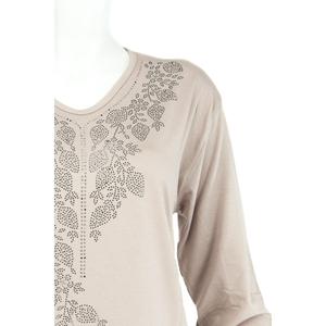 Blusa madre in tessuto pettinato in Lycra dal taglio normale con stampa in pietra elegante da donna-OPPW2022KBNKOZTK19 - Product Image 3