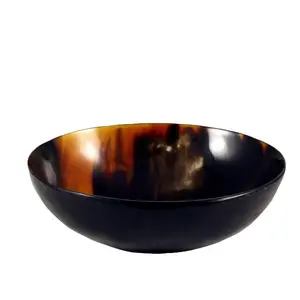 100% Natural Buffalo/OX Horn bowl with spoon