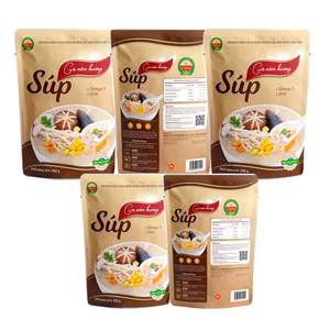 Sopa de pollo y setas shiitake nutritiva prefabricada, deliciosa comida asiática de la fábrica de Vietnam, comidas listas para comer MRE - Product Image 1