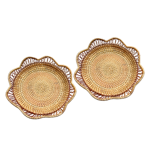 VENTA CALIENTE Bandejas de ratán sostenibles y elegantes para elevar la organización de su hogar con alta calidad - Product Image 1