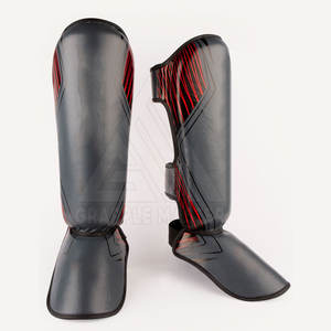 High Quality Leather Adults Boxing Training <b>Shin</b> <b>Pads</b> With Custom Logo Best Price Protective Gear for <b>MMA</b> and Soccer - Product Image 3
