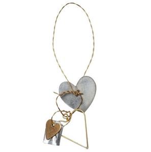 Ornement de Noël suspendu en fer forgé motif renne, finition dorée, décoration de Noël pour sapin de Noël - Product Image 3