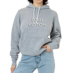 Sudaderas con capucha gruesas informales de alta calidad para mujer, sudaderas con bolsillos de canguro de gran tamaño personalizadas para mujer - Product Image 6