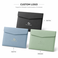 Pochette porte-documents en cuir PU A4 A5 personnalisée, organiseur de documents pour réunions de bureau, cadeau promotionnel d'entreprise