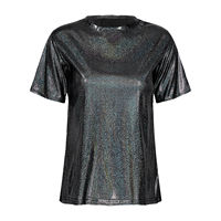 T-shirts décontractés pour femmes, à manches courtes, col rond, en denim de haute qualité, avec trous, personnalisables, pour l'été et les fêtes