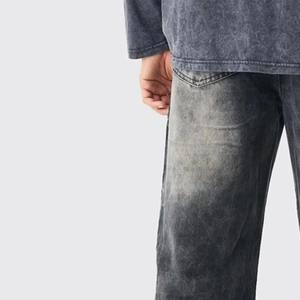 กางเกงลำลองผู้ชายแบบสั่งตัดรุ่นใหม่ปี 2025 คุณภาพสูง ผ้าแคนวาสเนื้อปานกลาง ล้างสีแบบ Acid Wash ระบายอากาศได้ดี ผ้าฝ้าย 100% - Product Image 5