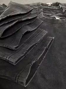 เสื้อยืดแขนสั้นทรงปกติ สไตล์วินเทจ น้ำหนัก 220 กรัม ผ้าคอตตอน ซักง่าย แห้งเร็ว เป็นมิตรกับสิ่งแวดล้อม สำหรับผู้ชาย รุ่น Ground Edge - Product Image 4