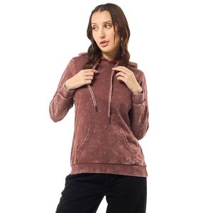 Sudadera de algodón grueso de felpa francesa para mujer, estilo vintage, lavado ácido, personalizable, cortavientos, oversize, cómoda, informal, para invierno - Product Image 2