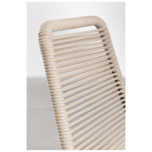 Silla de comedor de cuerda tejida de ratán de hierro posmoderna para cafetería y Hotel sillas plegables de restaurante de Metal de acero para jardín al aire libre - Product Image 4