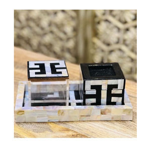 Quemador de incienso de madera de gran oferta con incrustaciones de perlas madre de fragancia Popular y bandeja de quemador de hueso de caja acrílica Mabkhara para uso en automóvil - Product Image 5