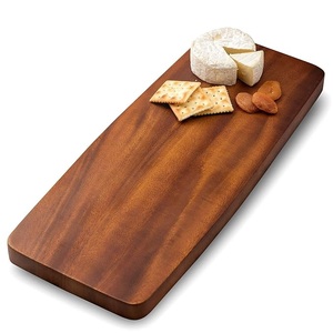 Grande planche à découper en bois d'acacia naturel fait à la main avec poignée Bloc à découper pour légumes de cuisine - Product Image 5