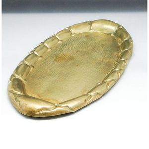 Bandeja Redonda de Latón Puro de la Mejor Calidad con Diseño Moderno, Tamaño Personalizado, para Servir Alimentos en la Cocina, Hogar, Acero Inoxidable y Madera - Product Image 1