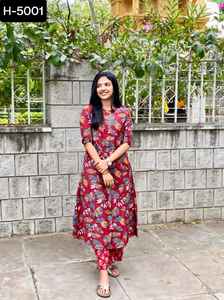 Las últimas mujeres Casual y Festival Magic Cotton Kurtis con Pent Set con precio bajo y talla grande disponible para vestido de mujer - Product Image 5