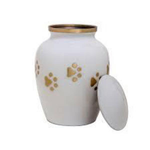 โกศทองเหลืองขนาดเล็กทันสมัยดีไซน์คลาสสิกสำหรับสัตว์เลี้ยงขี้เถ้าไม้โกศตกแต่ง - Product Image 1