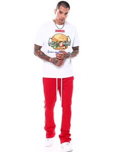 Nouveau pantalon Hip Hop léger deux pièces pour hommes Streetwear Design poches évasées Jogger Stack pantalon ensemble - Product Image 4