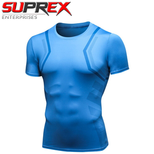 Rashgard <b>Men's</b> Long Sleeve O-Neck <b>Compression</b> Sport <b>Shirt</b>-Formal Style Canvas Fabric Anti-Wrinkle & Quick Dry - Product Image 4