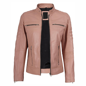Colección de invierno Warm Up Pure Leather Staff Jacket Chaquetas de mujer de cuero genuino hechas a medida de moda - Product Image 5