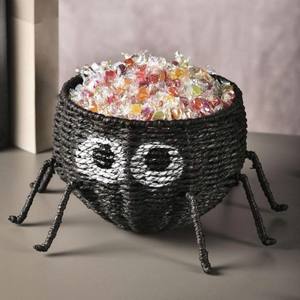 Cesta de Halloween con forma de fantasma espeluznante, tejida en ratán, hecha a mano, para guardar dulces, ideal para la habitación de los niños y fiestas, procedente de Vietnam. - Product Image 5