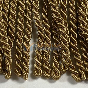 Golden Embroidered <b>Fringes</b> for Dress Uniforms Perfect for Ceremonial Outfits Decorative <b>Tassel</b> Epaulette <b>Fringes</b> - Product Image 5